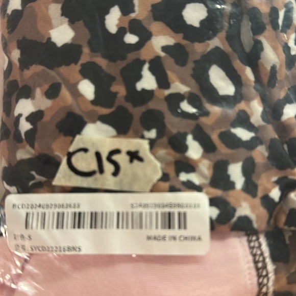 NWOT, Nice For What, Women’s Leopard Print Two Piece Set, Pink, Size Small - Picture 5 of 5
